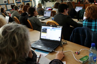 Foto 1- Workshop Nové technológie a financovanie projektov v knižniciach (18. 10. 2019), ktorý zorganizovala Krajská knižnica Ľudovíta Štúra vo Zvolene