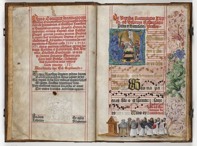 Obr. 2 Graduál sv. Vavřince, r. 1552